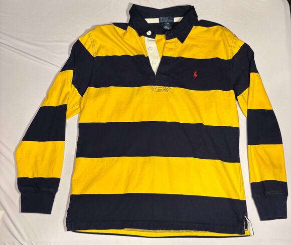 Polo Ralph Lauren Other - Polo Ralph Lauren Stripe Rugby, navy/yellow Size L (14-16)